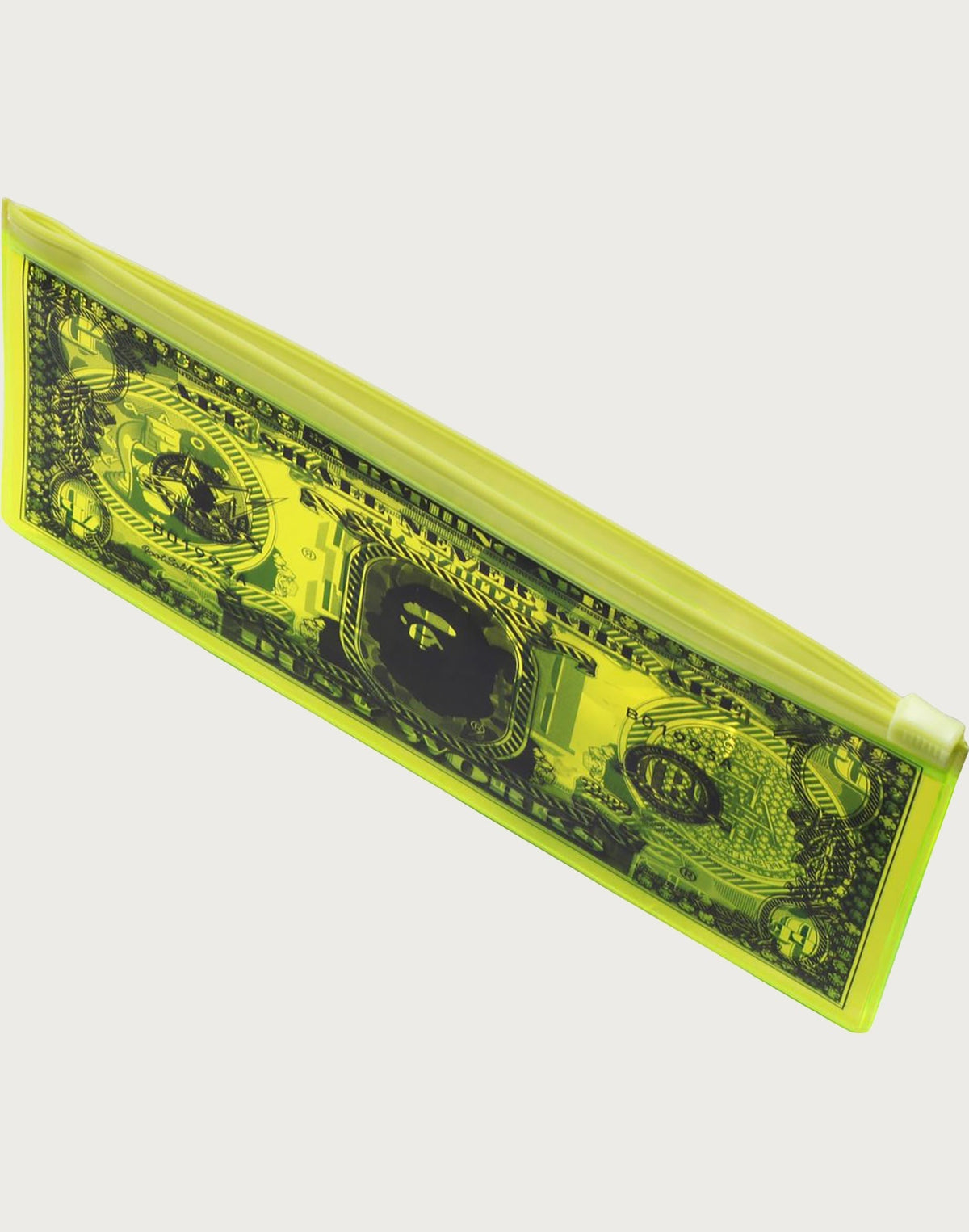 BANKNOTE DESIGN CLEAR POUCH MENS