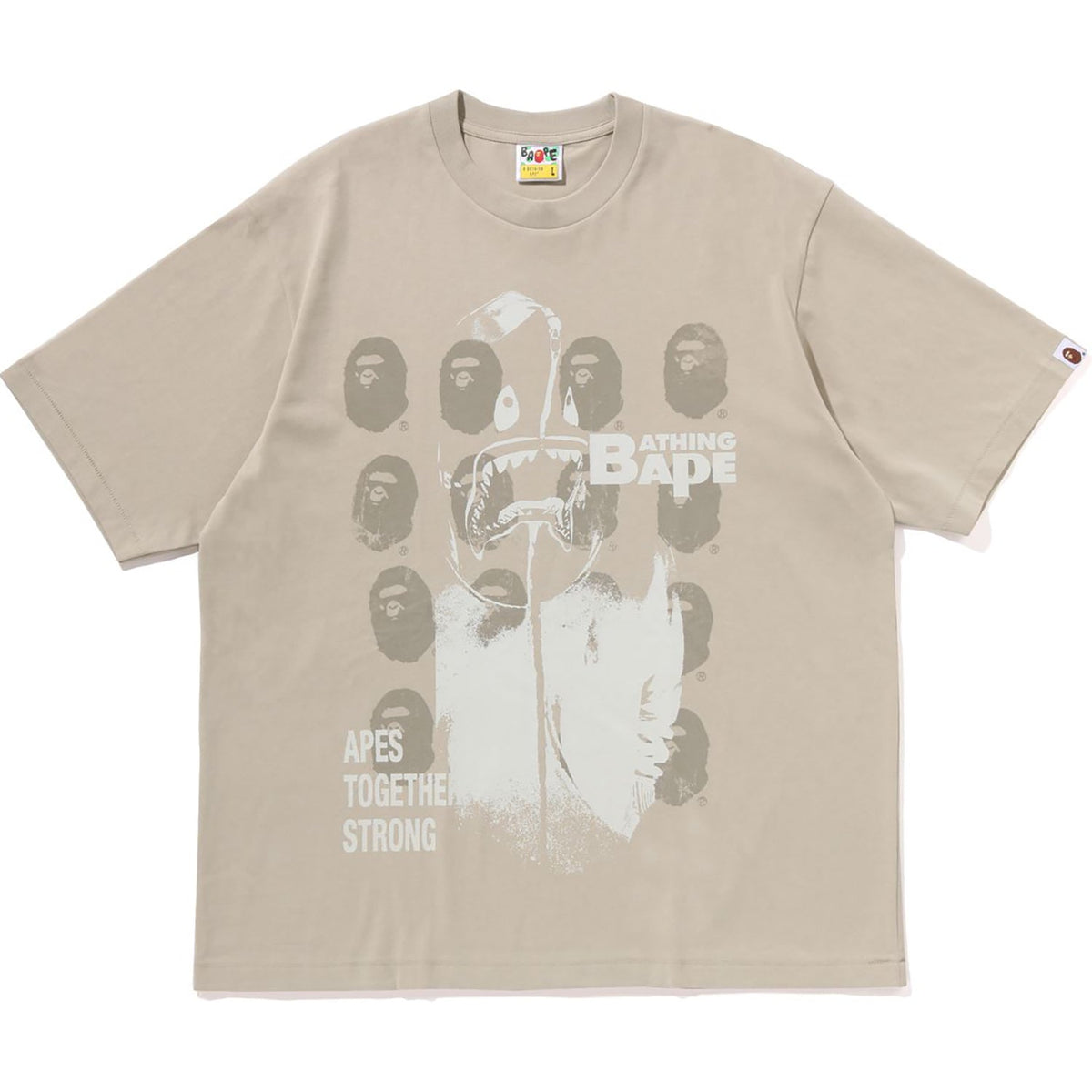 SPRAY PRINT MULTI LOGO RELAXED FIT TEE MENS