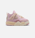 Air Jordan 4 Retro Pink Pearl And Iced Carmine Infant & Toddler Lifestyle Shoes - Iced Carmine/Coconut Milk/Charcoal