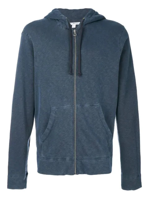 James Perse cotton zip-up hoodie