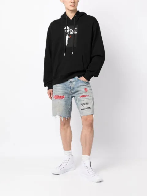 Mostly Heard Rarely Seen 8-Bit Mobstergraphic-print pullover hoodie