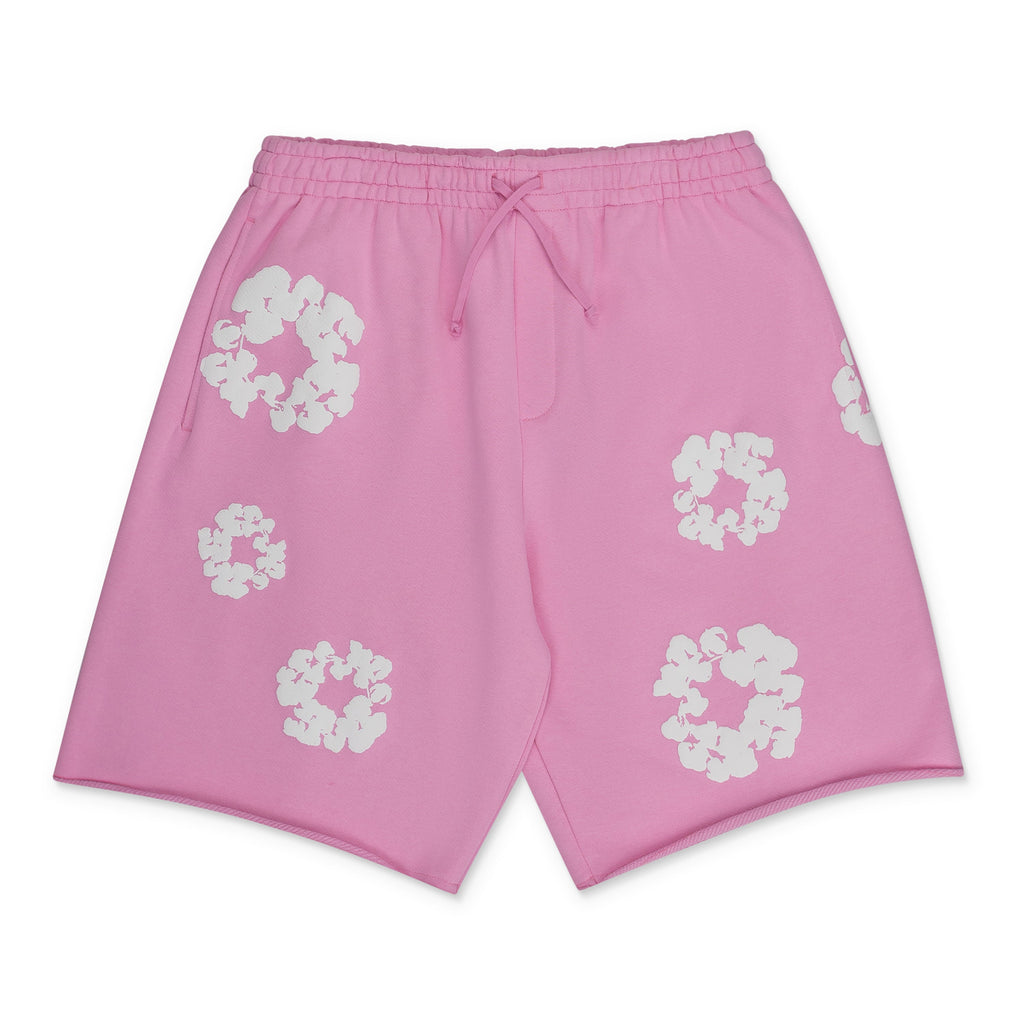 Pink Cotton Wreath Shorts