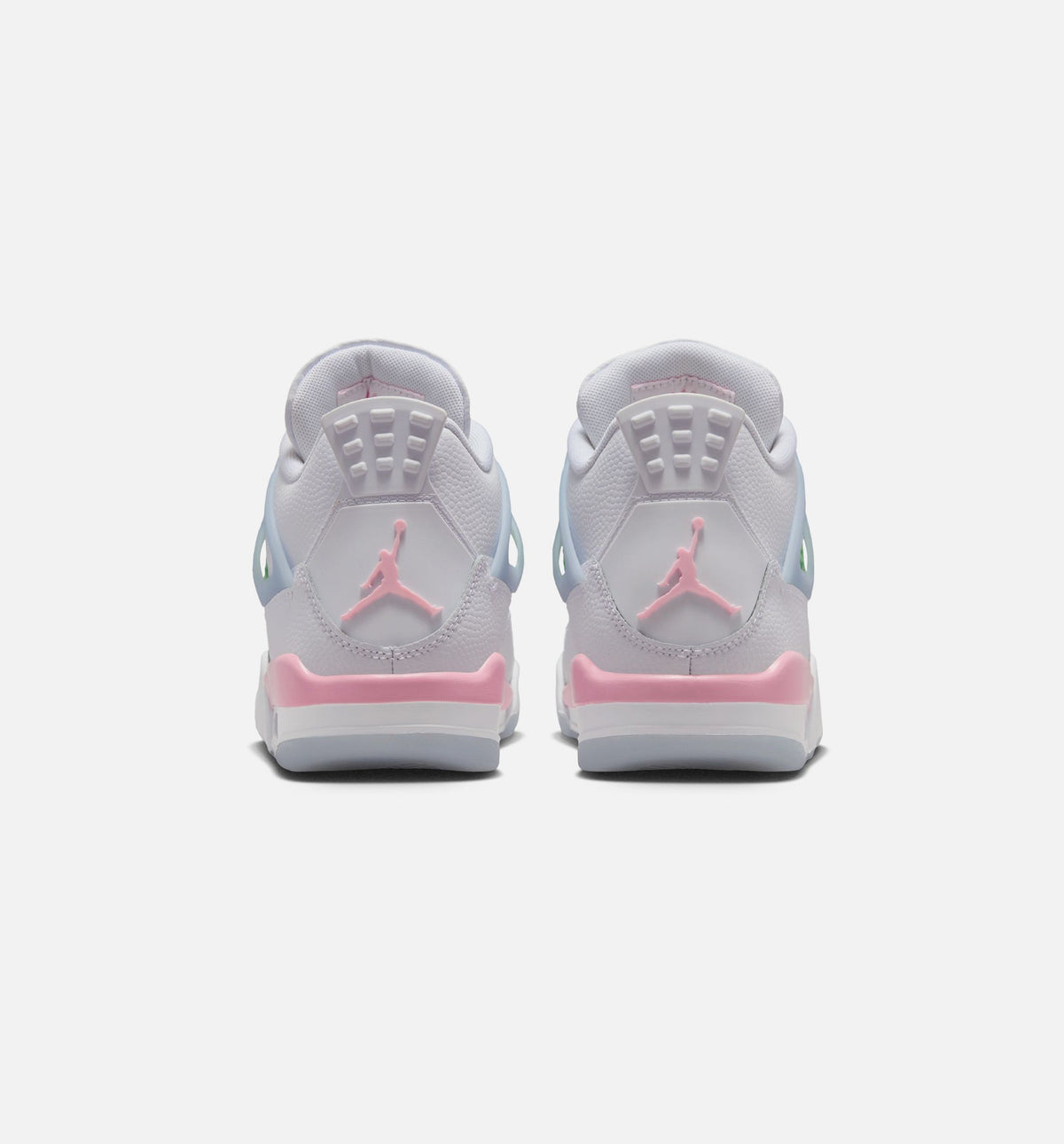 Air Jordan 4 Retro Medium Soft Pink Grade School Lifestyle Shoes - White/Soft Pink/Light Blue