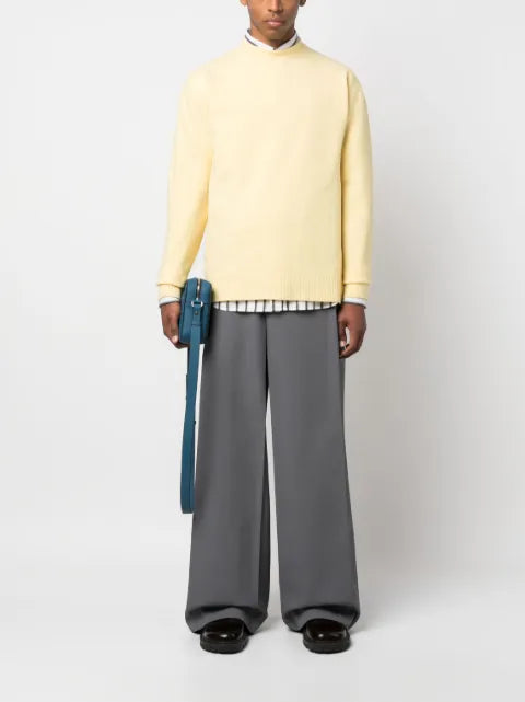 Jil Sander ribbed-trim wool jumper