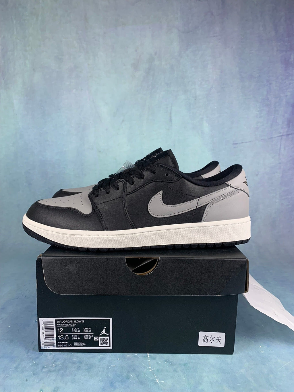 Air Jordan 1 Low Black/Grey Unisex Sneakers DD9315-001