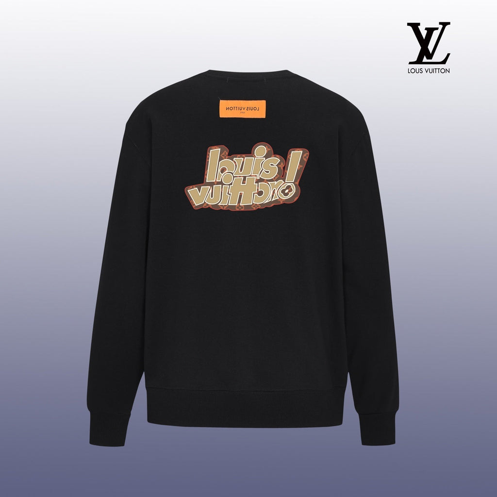 Designer Graphic Print Crewneck Sweatshirt