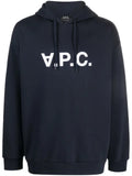 A.P.C. Milo logo-print organic-cotton hoodie
