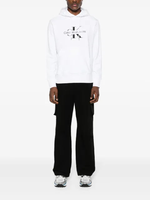 Calvin Klein Jeans logo-print cotton hoodie