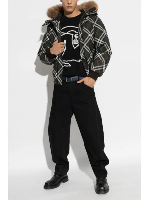 Burberry checked padded jacket
