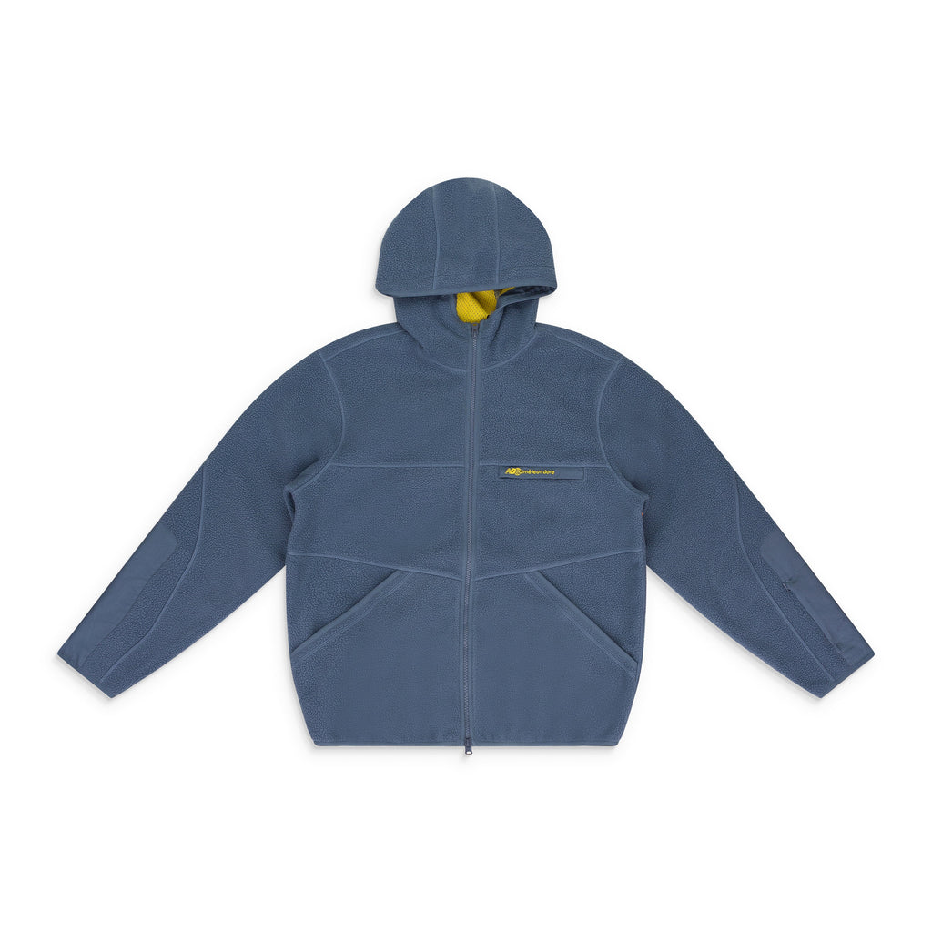 INDIGO NEW BALANCE FULL-ZIP FLEECE HOODIE