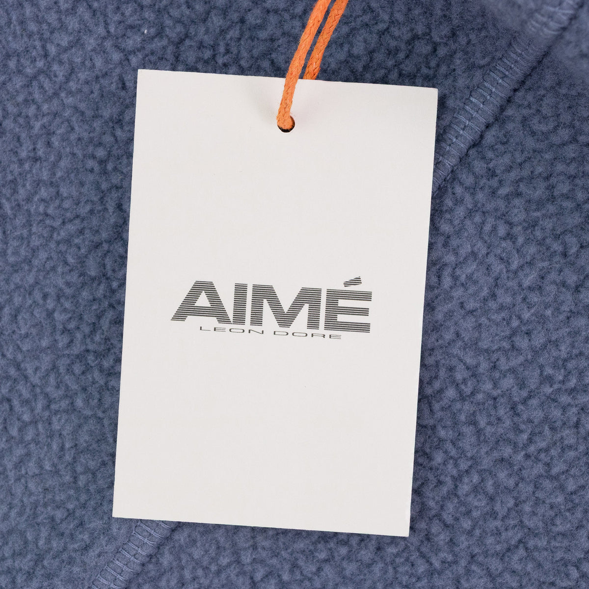 INDIGO NEW BALANCE FULL-ZIP FLEECE HOODIE