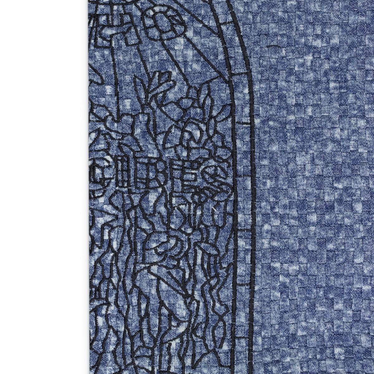 INDIGO WOVEN TRUCKER TROUSERS