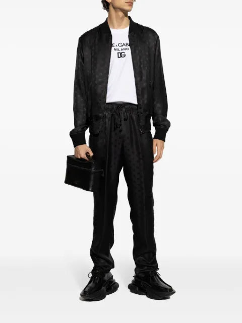 Dolce & Gabbana logo-print bomber jacket