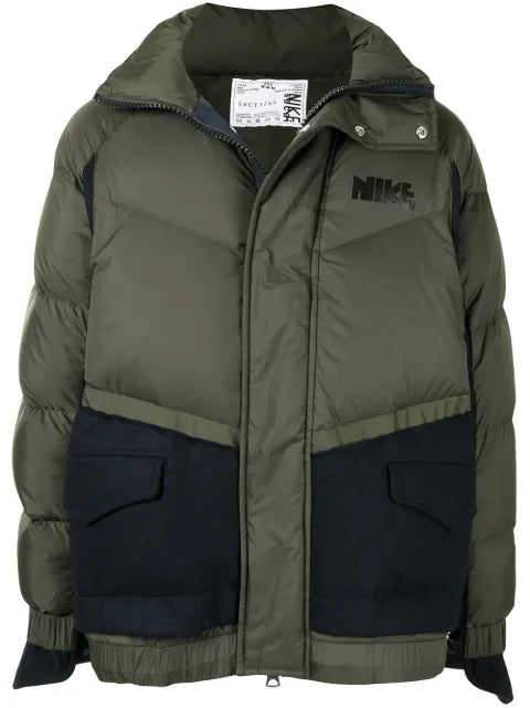 Nike panelled "Brown" puffer jacket