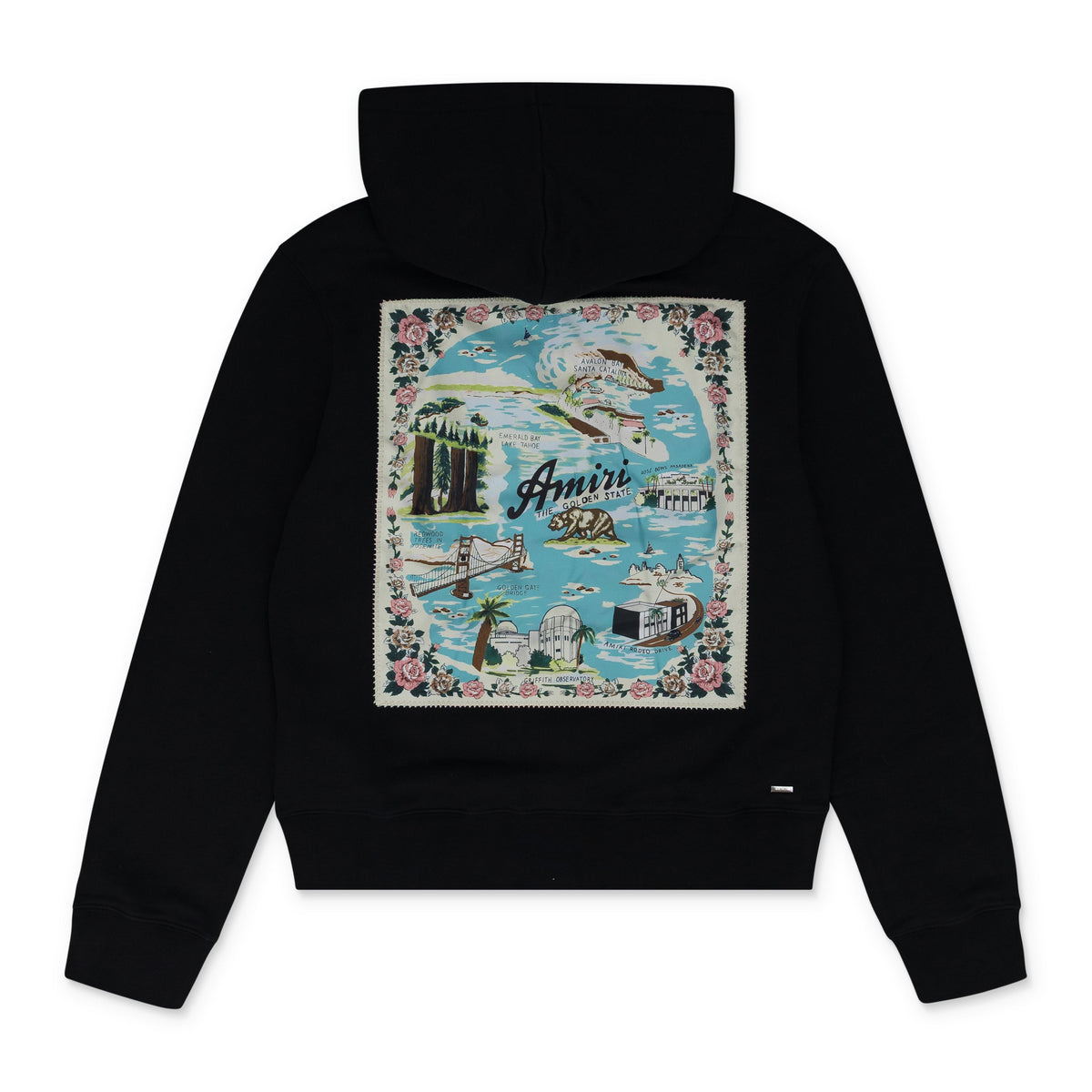 Black California Hawaiian Hoodie