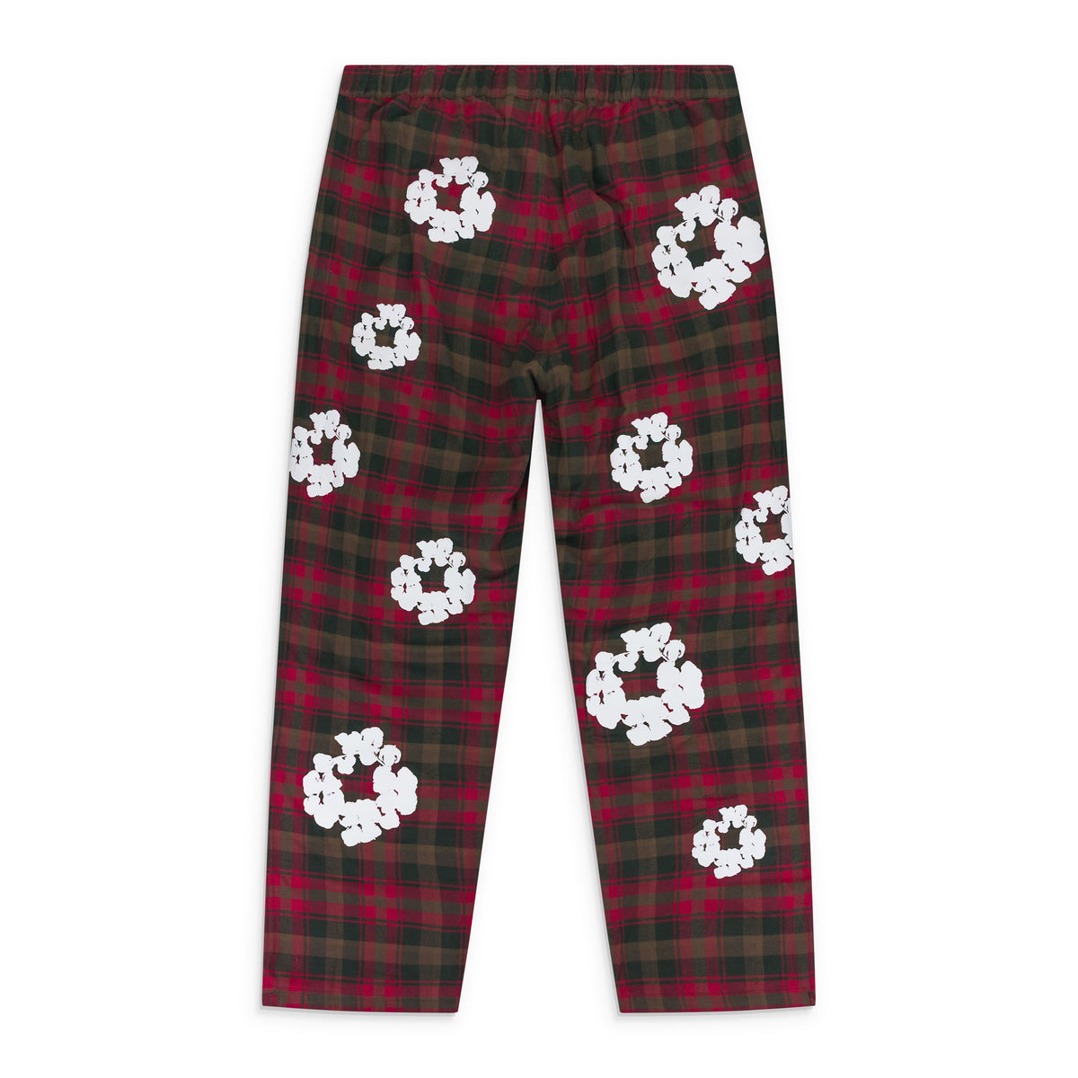 Red Cotton Wreath Pajama Pants