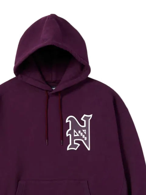 Neighborhood logo-print hooded sweatshirt