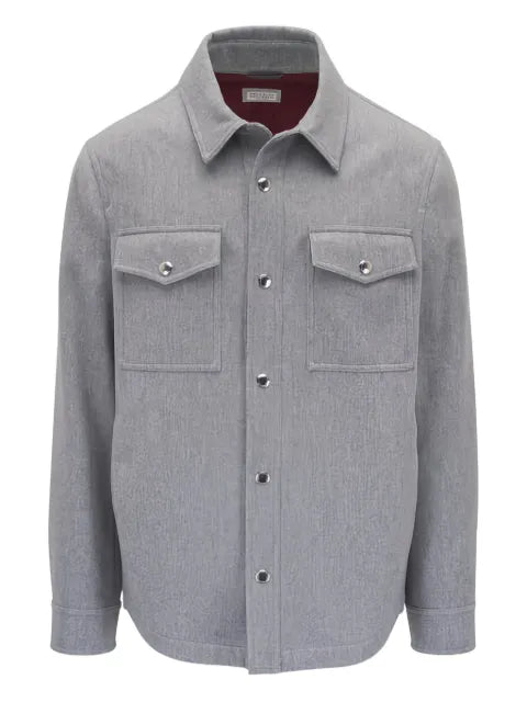 Brunello Cucinelli flap-pocket shirt jacket