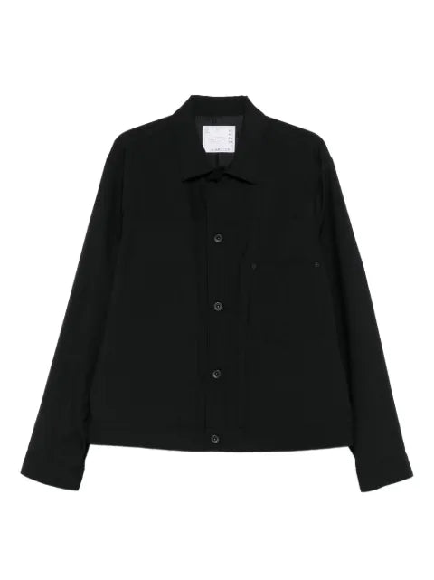 sacai button-fastening shirt jacket