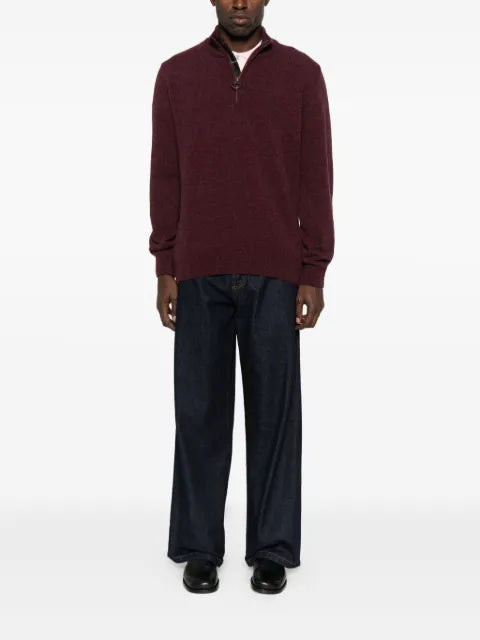 Barbour high-neck half-zip sweater
