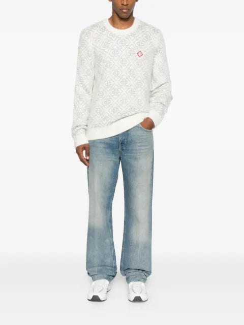 Casablanca monogram mohair blend sweater