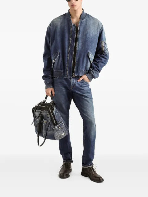 Dolce & Gabbana denim bomber jacket