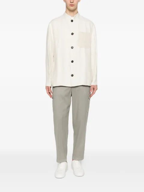 Eleventy buttoned patch-pocket overshirt