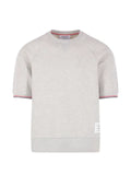 Thom Browne piqué short-sleeve sweatshirt