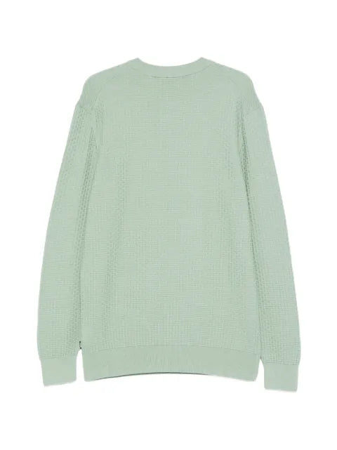 BOSS cotton sweater with knitted structure