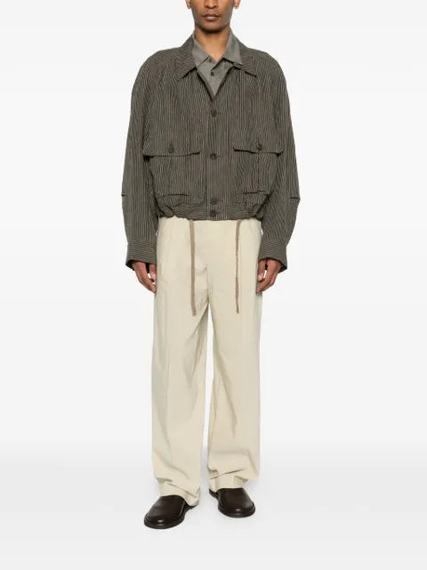 Ziggy Chen striped shirt jacket