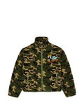 Vale camouflage embroidered fleece jacket