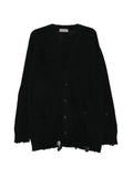 Yohji Yamamoto distressed button-up cardigan