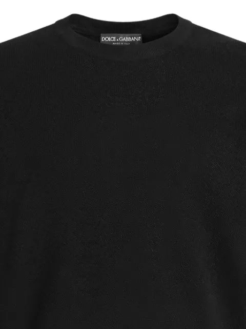 Dolce & Gabbana micro-dot stitch silk pullover