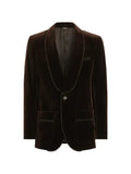Dolce & Gabbana single-breasted velvet jacket