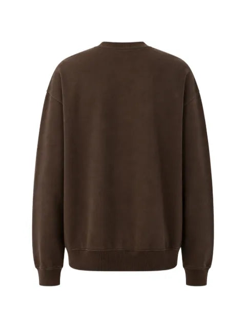 Sporty & Rich H&W crest-print crew-neck sweatshirt