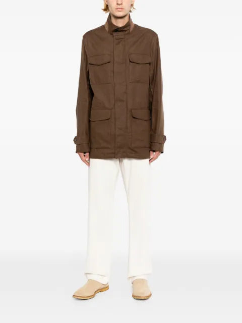 Kiton chest pockets military  jacket