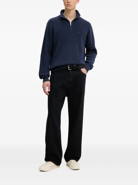 Levi's Housemark quarter-zip ribbed sweater
