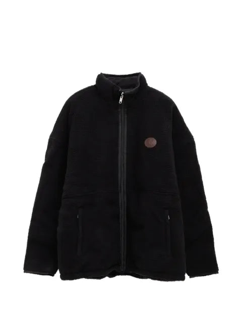 Willy Chavarria Willy logo-patch reversible fleece sport jacket