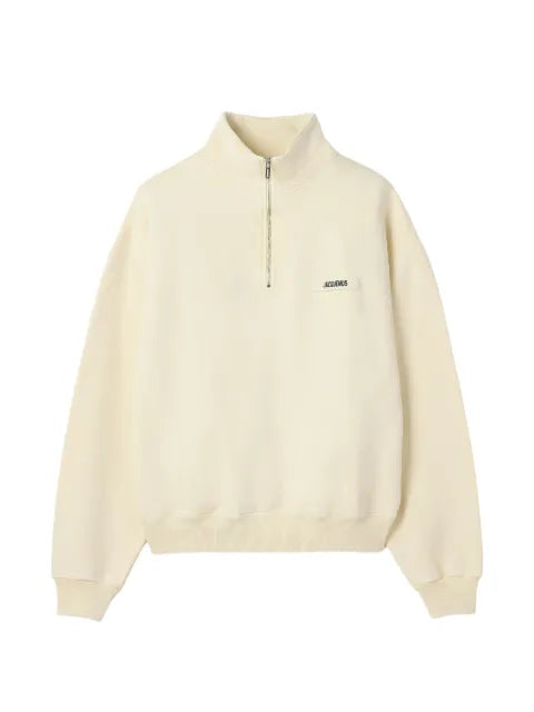 Jacquemus gros grain zipped-rollneck sweatshirt