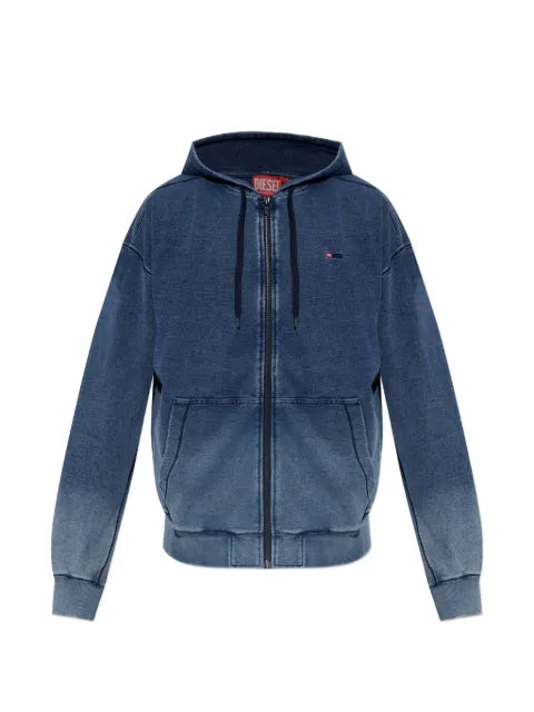 Diesel faded zip-up hoodie
