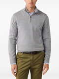 Hackett London quarter-zip elbow-patch sweater