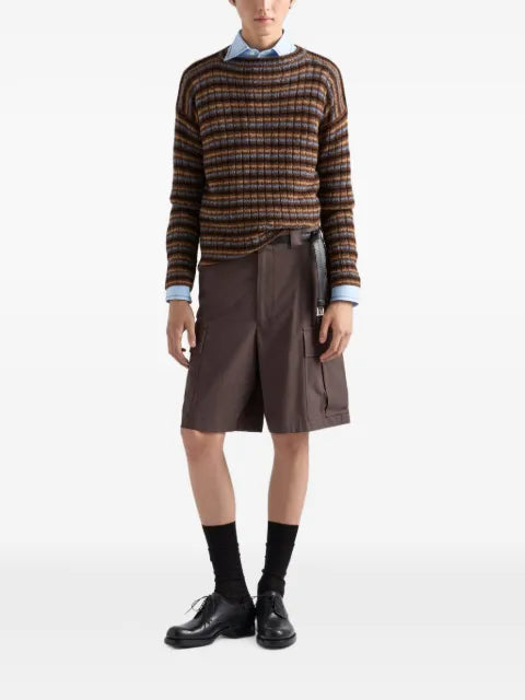 Prada Shetland-wool boat-neck sweater