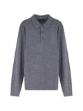 Vince polo-collar merino sweater