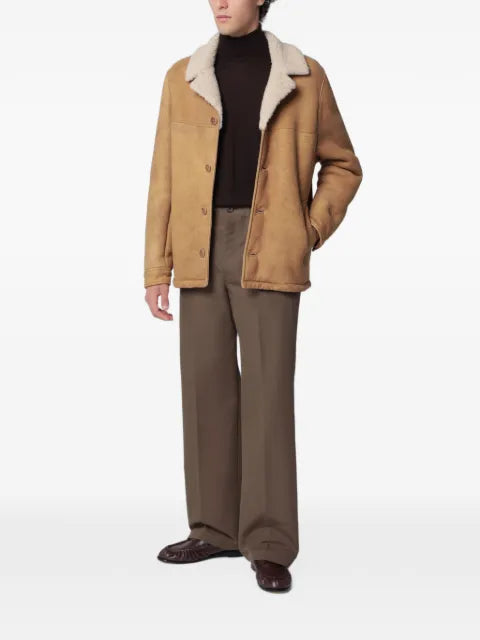 Salvatore Santoro Kali shearling-collar leather jacket