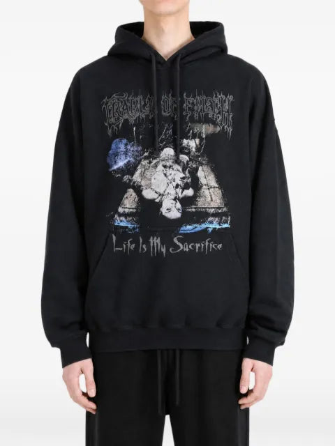 VETEMENTS graphic-print drawstring hoodie