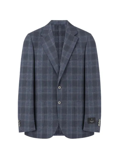 Tombolini check-pattern single-breasted blazer