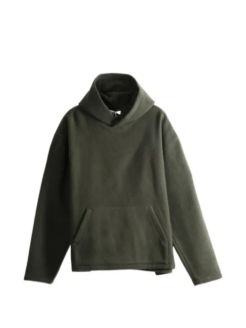 Rier fleece pouch-pocket hoodie