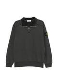 Stone Island 6100021 comfort-fit half-zip sweatshirt with stand collar