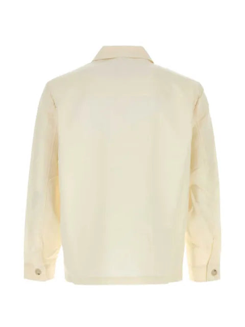 BOSS relaxed-fit overshirt in solid twill