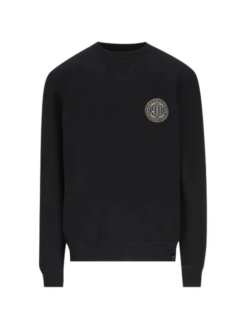 Barbour 90th Anniversary logo-patch sweater